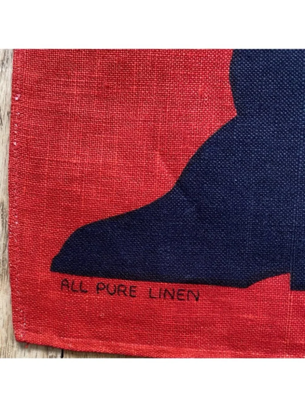 Bulldog John Bull Vibrant Tea Towel 100% Linen By Ulster Made In Ireland XLg